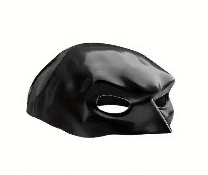 Matte Black Bat Pet Mask